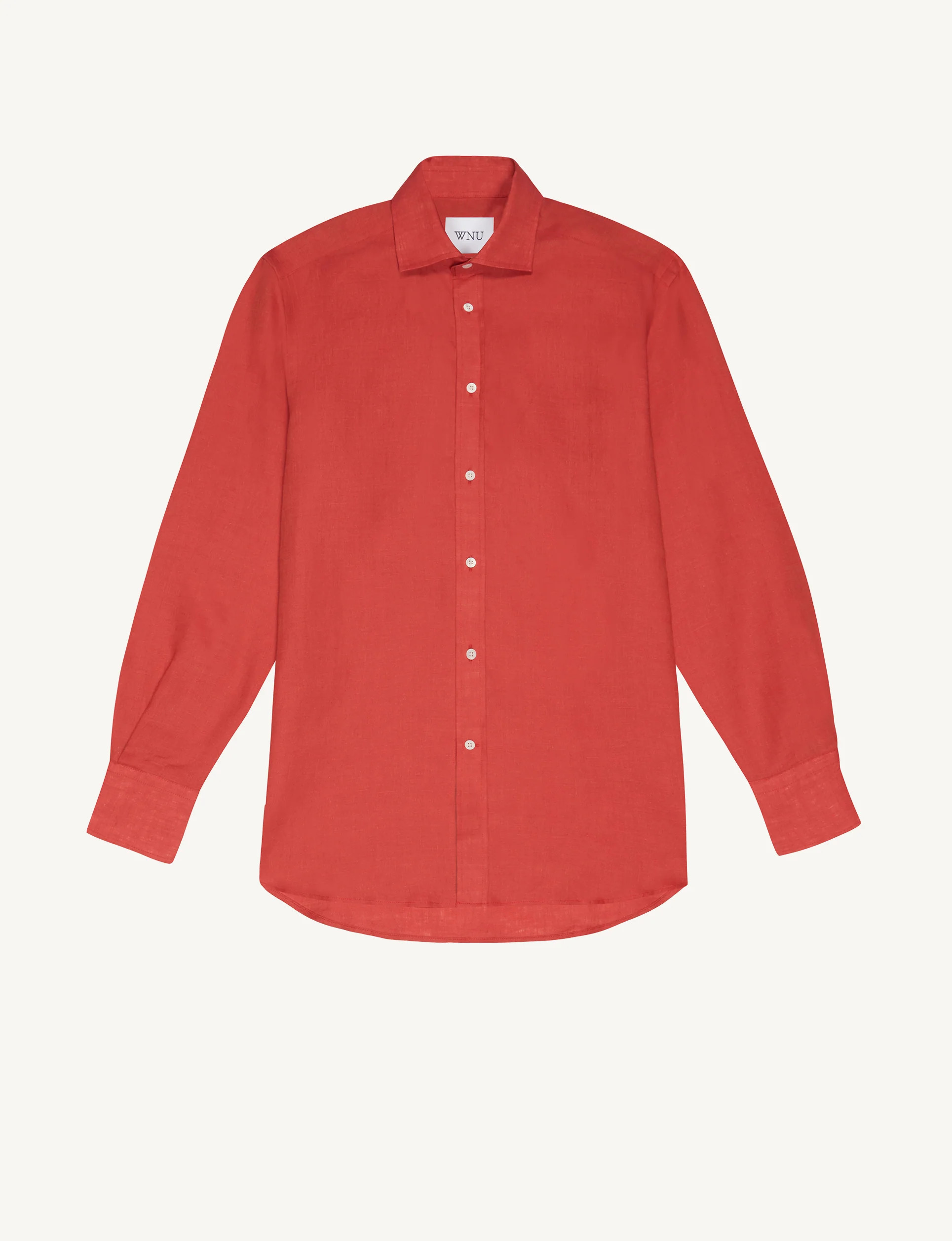 The Boyfriend: Linen, Cardinal Red | With Nothing Underneath