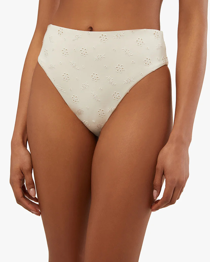 High Rise Eyelet Bikini Bottom | We Wore What