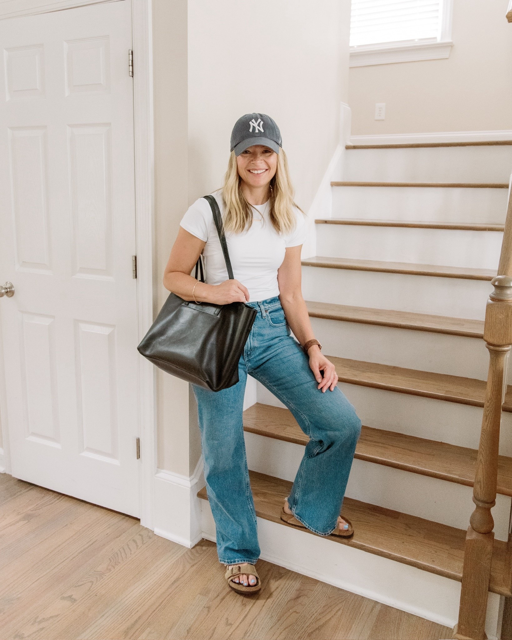 Heading to work for the day! I love a good white t-shirt and jeans outfit and all these pieces are go-to’s for me.

#LTKxMadewell #LTKFindsUnder100 #LTKWorkwear
