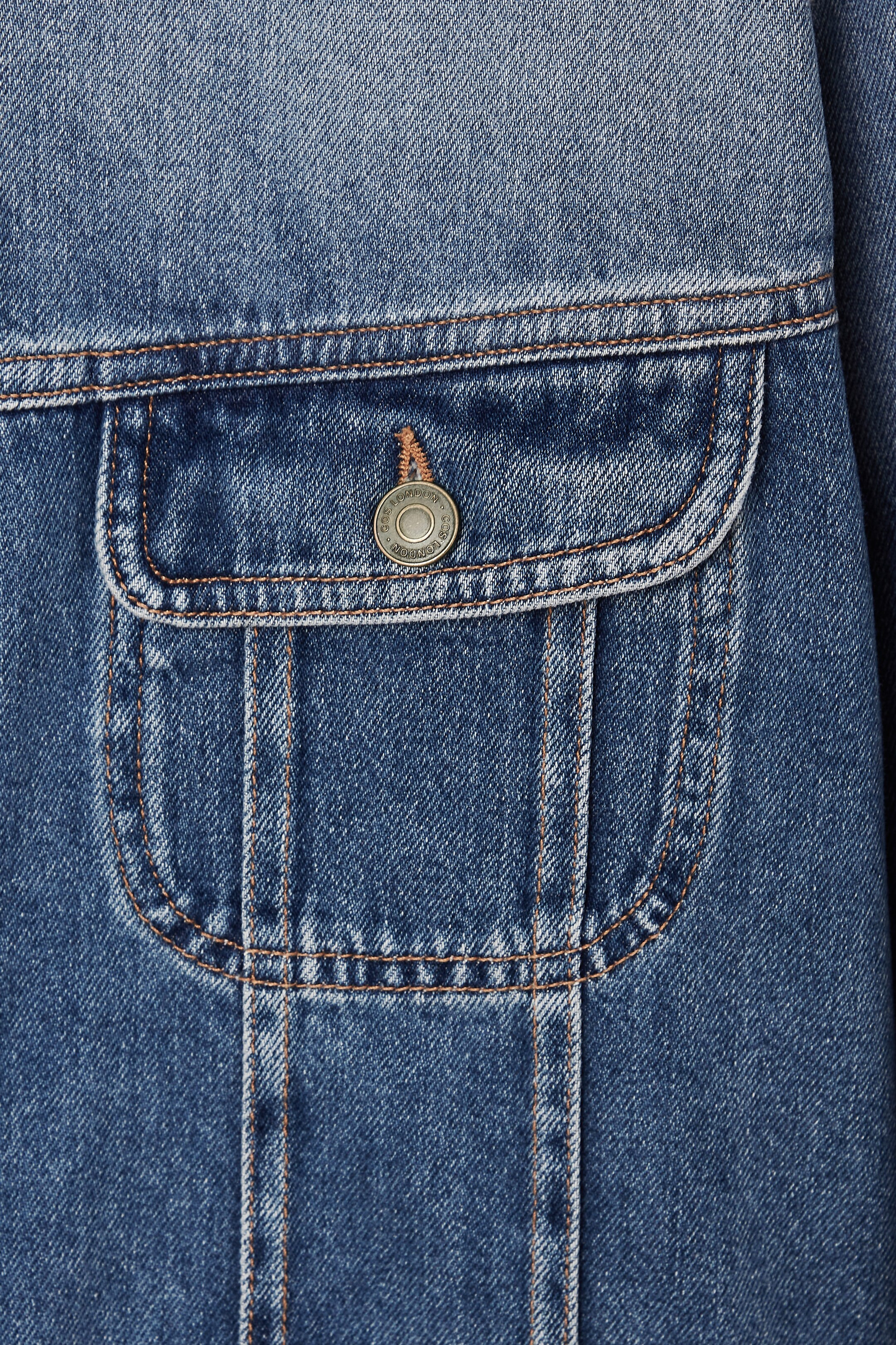 DENIM MOTO JACKET - FADED BLUE | COS (AU)
