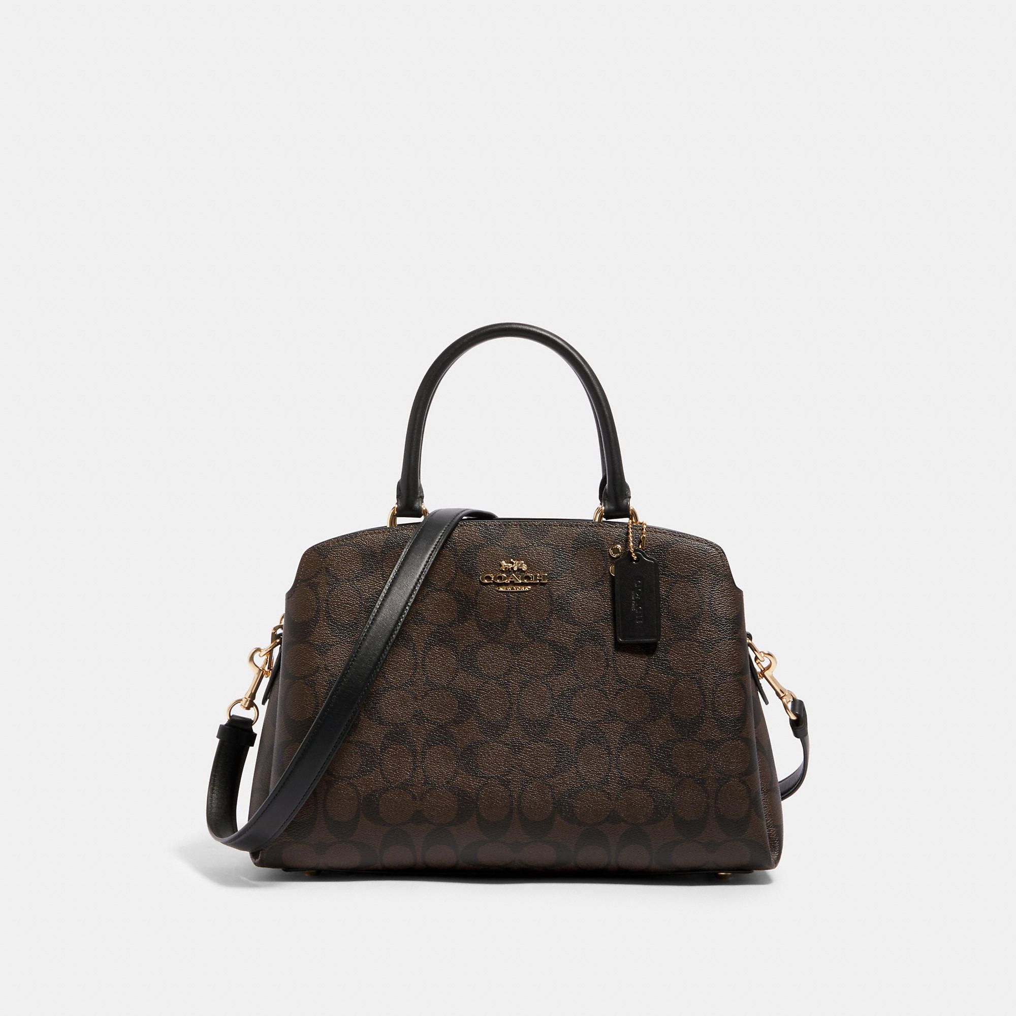 Coach Lillie Carryall In Signature Canvas - Women's - Im/Brown Black | Coach Outlet