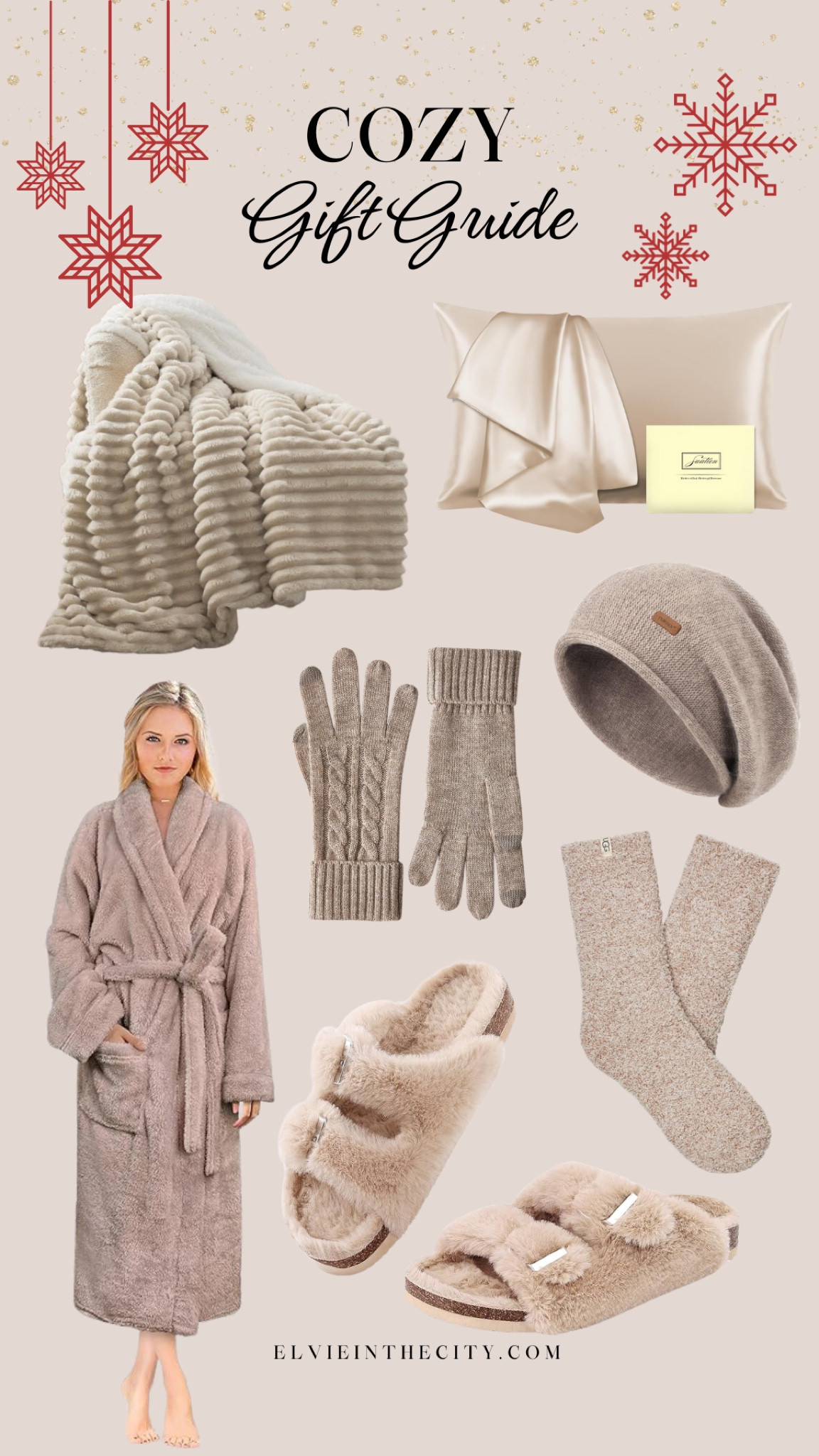 This cozy gift guide includes a blanket, satin pillowcase, robe, cashmere gloves, a beanie, fuzzy slippers, and socks.

Gifts for her, gift for mom, Christmas gift, fashion over 40

#LTKStyleTip #LTKGiftGuide #LTKFindsUnder50