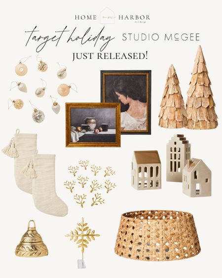 Studio McGee holiday collection, vintage glam vibes. Loving these brand new holiday finds! The little houses and gold & glass ornaments are sure to sell fast! 

#LTKSeasonal #LTKhome #LTKHoliday