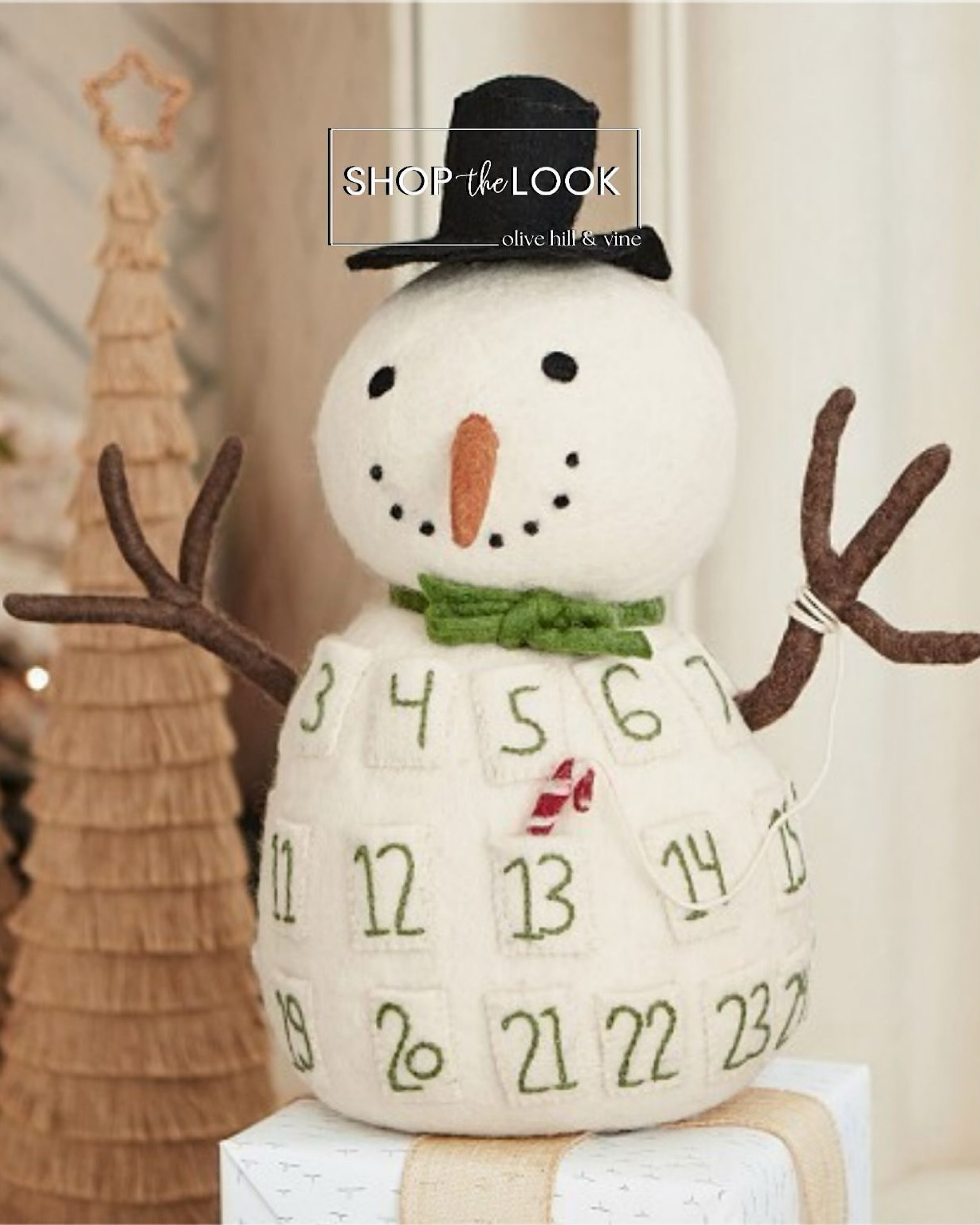 Holiday magic gets a playful twist with this handcrafted 3-D snowman advent calendar! Made from 100% pure wool with numbered hand-stitched pockets, it’s perfect for little hands to open each day. Whether on the mantel or by the tree, it’s festive fun and timeless decor!

#LTKHome #LTKSeasonal #LTKHoliday