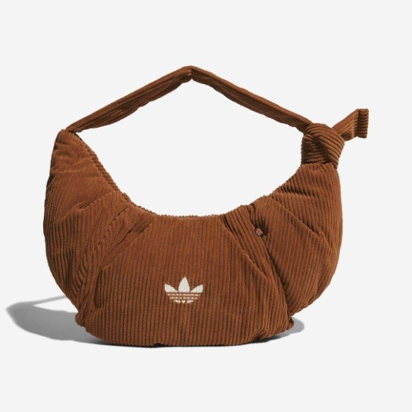 Adidas Corduroy Large Shoulder Bag - Brown / KT0860 / Expedited Shipping | eBay US
