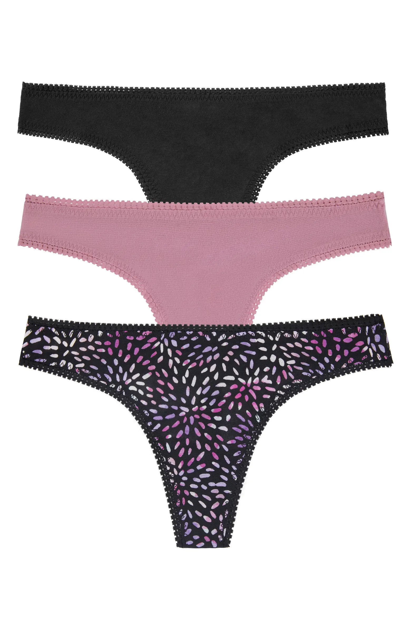 3-Pack Mesh Thongs | Nordstrom
