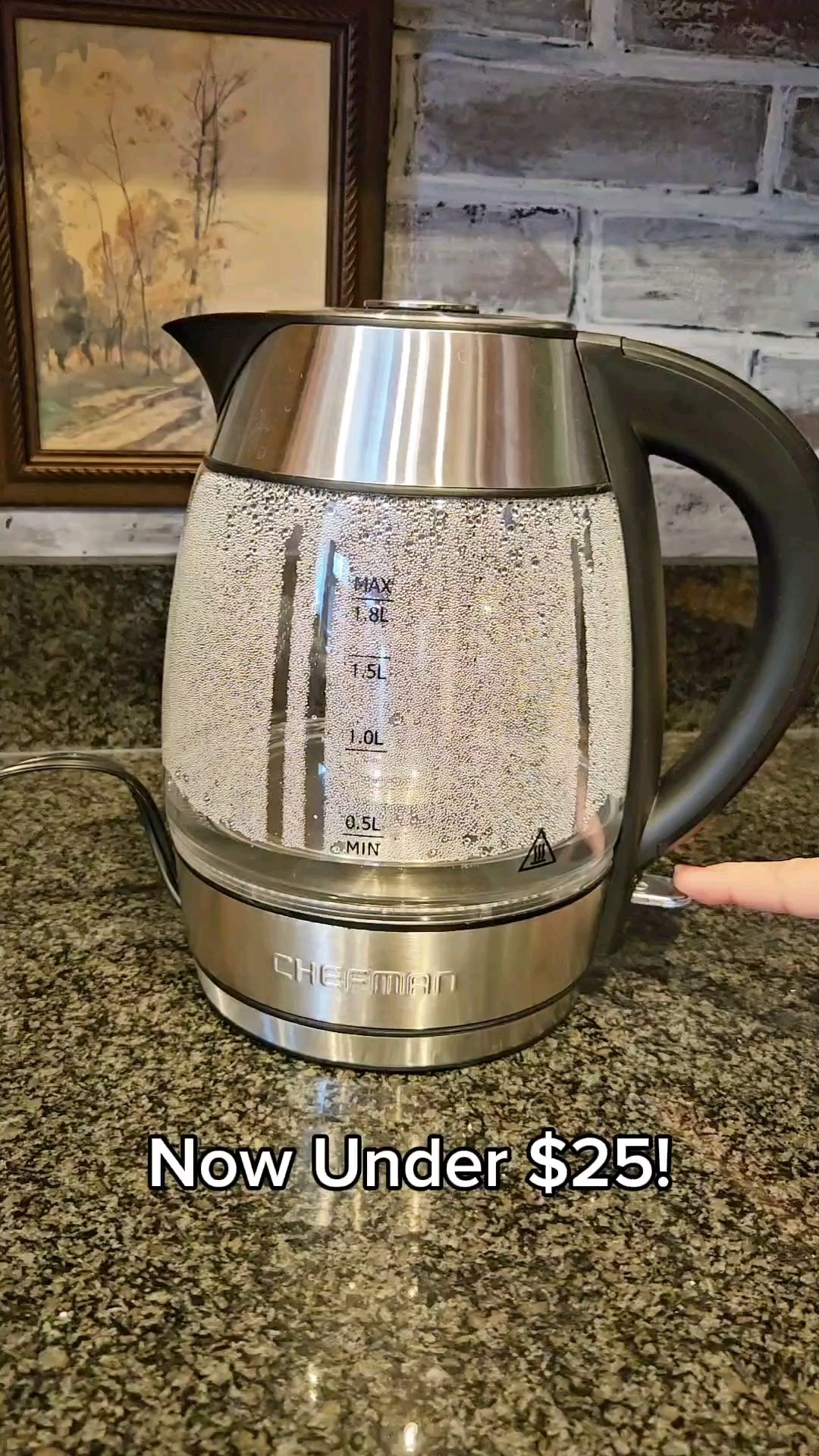 🍵 Elevate your tea time with the Chefman Electric Tea Kettle from Walmart! Boil water fast, keep it warm, and steep your favorite loose-leaf tea with ease. Perfect for your morning brew or cozy evening sip. #TeaTime #Chefman #WalmartDeals #electrickettle 

 

#LTKHome #LTKFindsUnder50