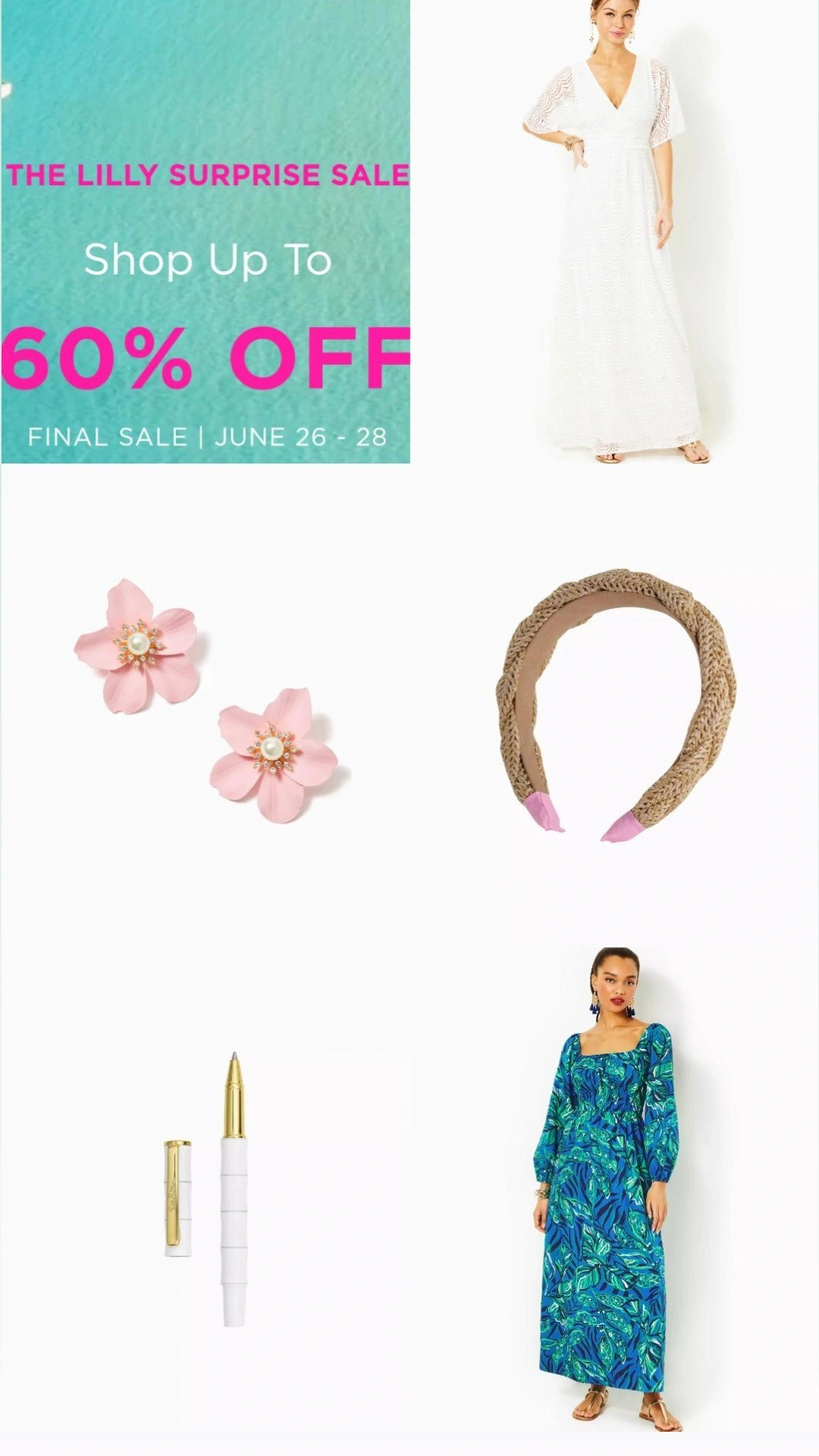 What I grabbed at the Lilly Pulitzer surprise sale! 

#LTKSummerSales #LTKFindsUnder100 #LTKFindsUnder50