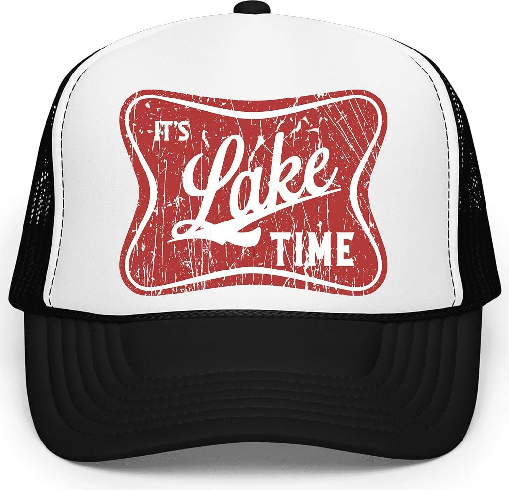 It's Lake Time Summer Classic 5 Panel Foam Front Mesh Snap Back Trucker Hat | Amazon (US)