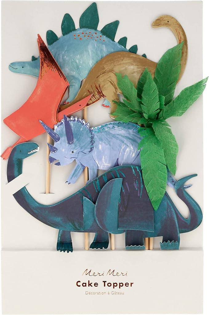 Meri Meri Dinosaur Kingdom Cake Toppers | Amazon (US)