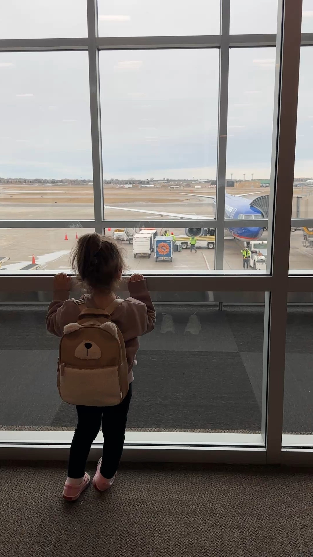 Her first flight! So excited!! ✈️ 🥳

#LTKTravel #LTKFamily #LTKKids