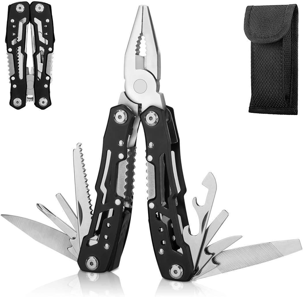 14-In-1 Multitool with Safety Locking, Professional Stainless Steel Multitool Pliers Pocket Knife... | Amazon (US)
