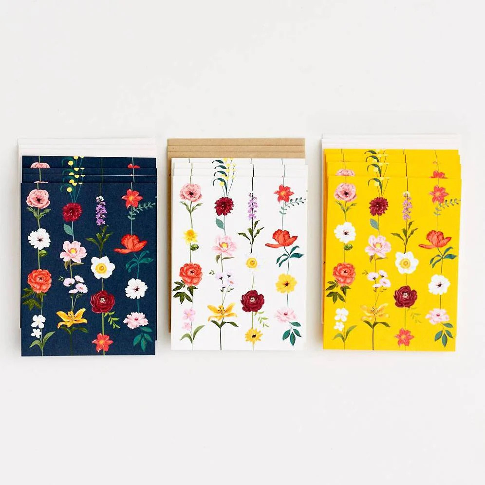 Assorted Bright Floral Stationery Set | Paper Source