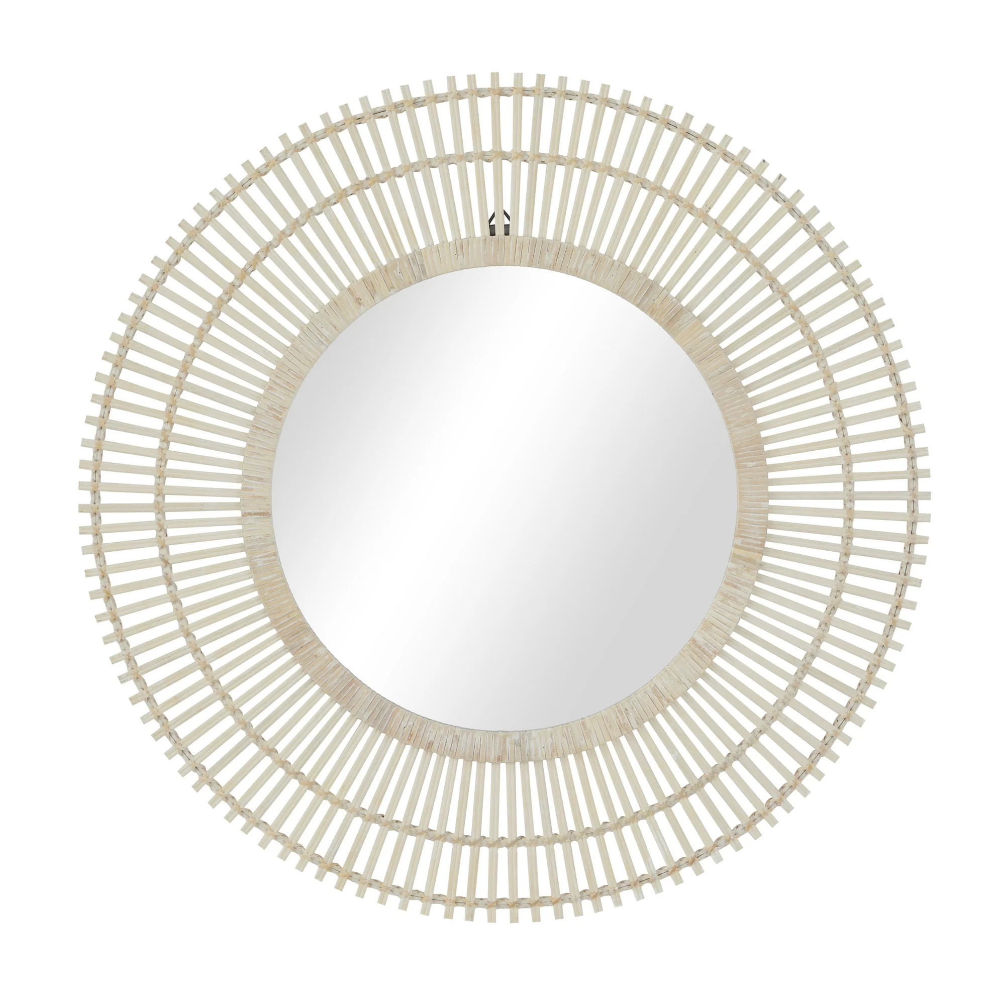 DecMode 36" x 36" Cream Starburst Wall Mirror | Walmart (US)
