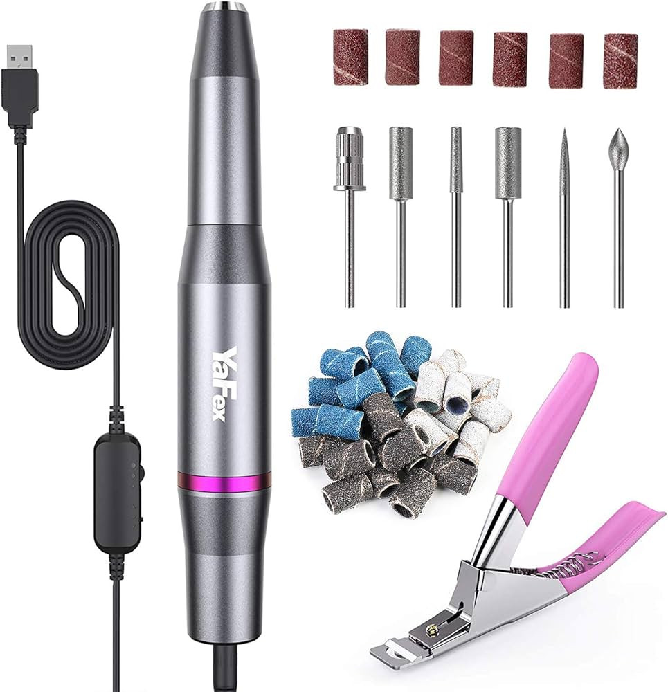 YaFex Electric Nail Drill Kit, Professional Electric Nail File Portable Manicure Pedicure E-File ... | Amazon (US)