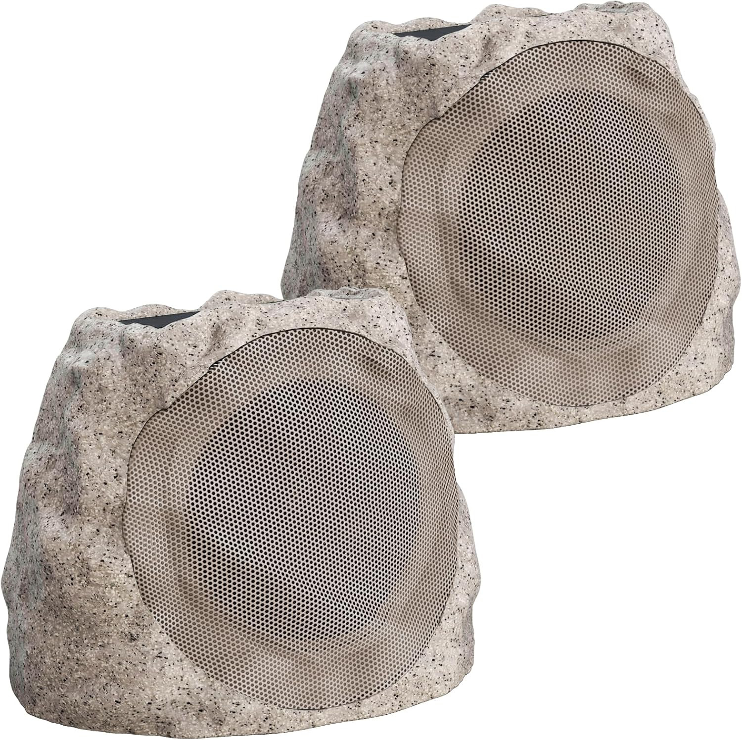 Outdoor Speakers With Lights Show Bluetooth Speakers Waterproof Patio TWS Connection Outdoor Bluetooth Speakers Wireless Solar Powered and Rechargeable Rock Speakers for Patio Pool 2Packs(Stone) | Amazon (US)