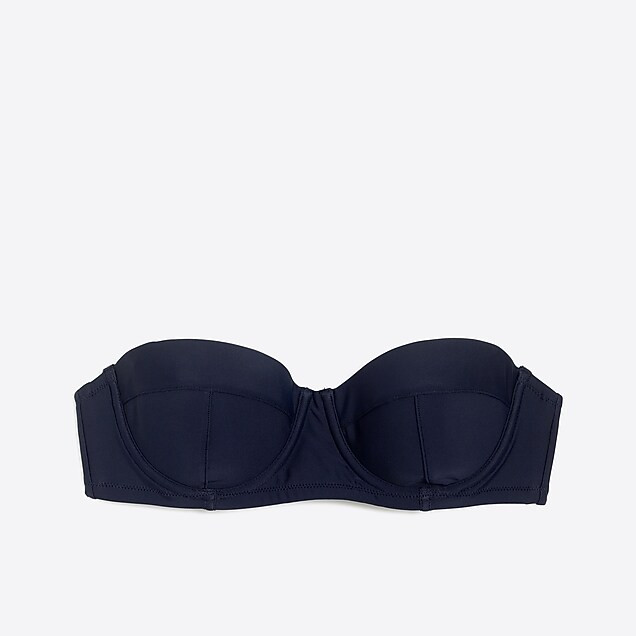 Bustier bandeau bikini top | J.Crew Factory