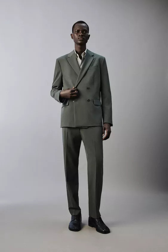 COMFORT FIT DOUBLE-BREASTED SUIT BLAZER | Zara US