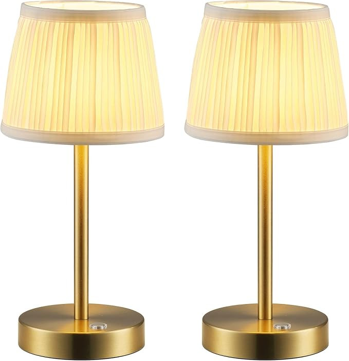 PUSU Rechargeable Cordless Table Lamp Set of 2, Battery Operated Led Lamps, Portable Touch Lamp w... | Amazon (CA)