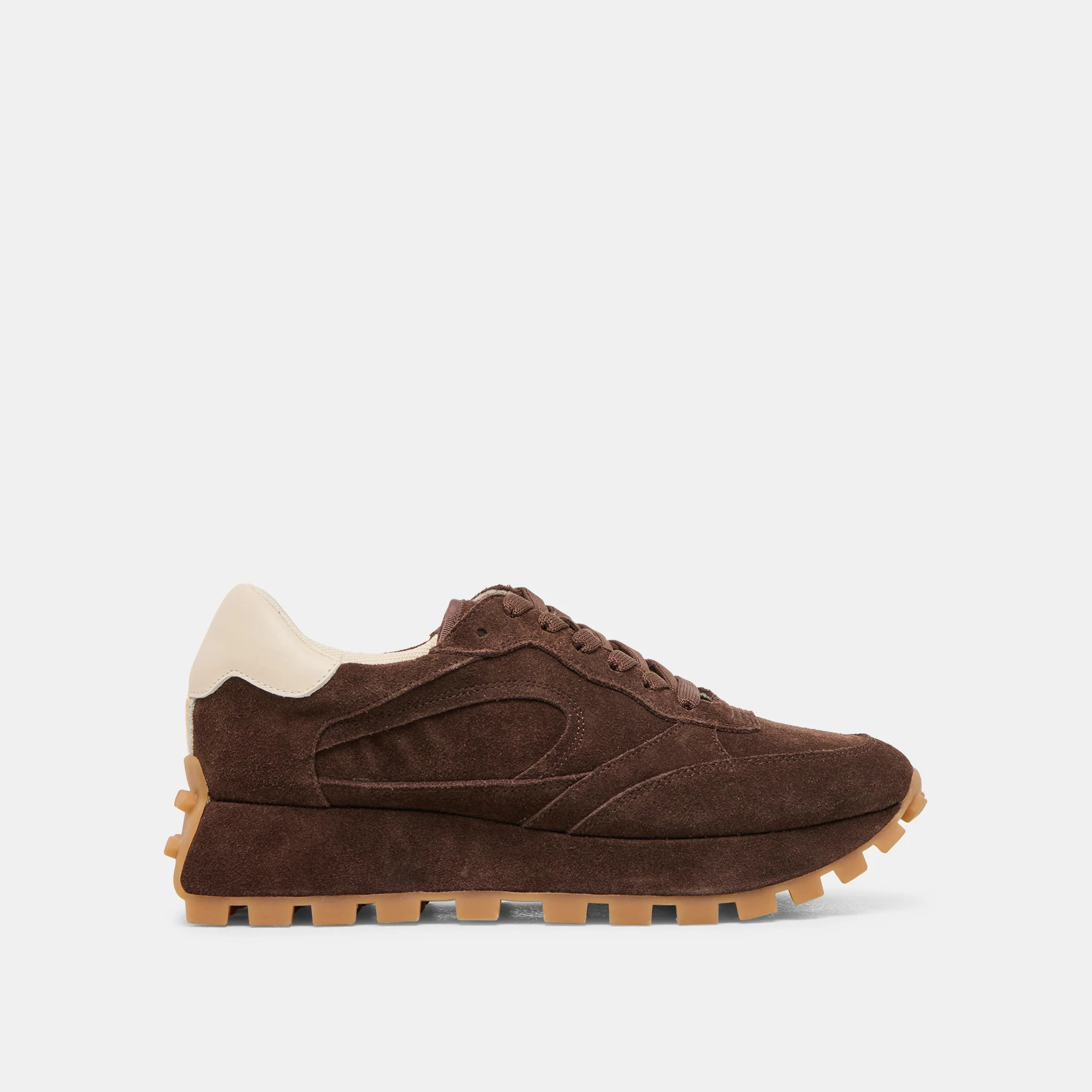 TRICIA SNEAKERS DK BROWN SUEDE | DolceVita.com