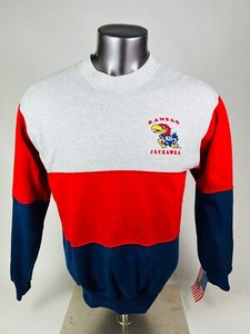 UNIVERSITY OF KANSAS JAYHAWKS VINTAGE 1990'S CREW SWEATSHIRT ADULT SMALL | eBay US