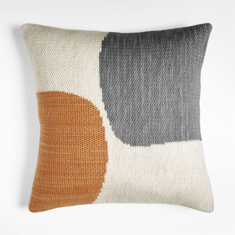 Corby Geo Kilim 23'' Gold Pillow Cover + Reviews | Crate & Barrel | Crate & Barrel