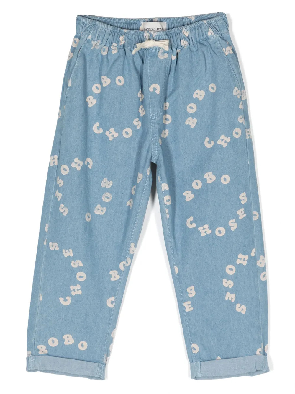 Bobo Choses logo-print straight-leg Jeans - Farfetch | Farfetch Global