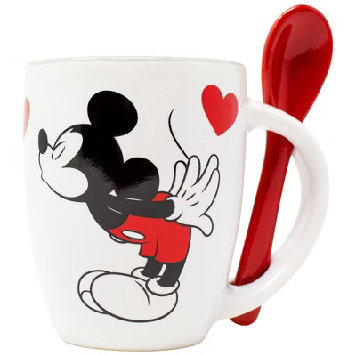 Adult Disney Mickey and Minnie Kissing 4 Ounce Espresso Mug | Target