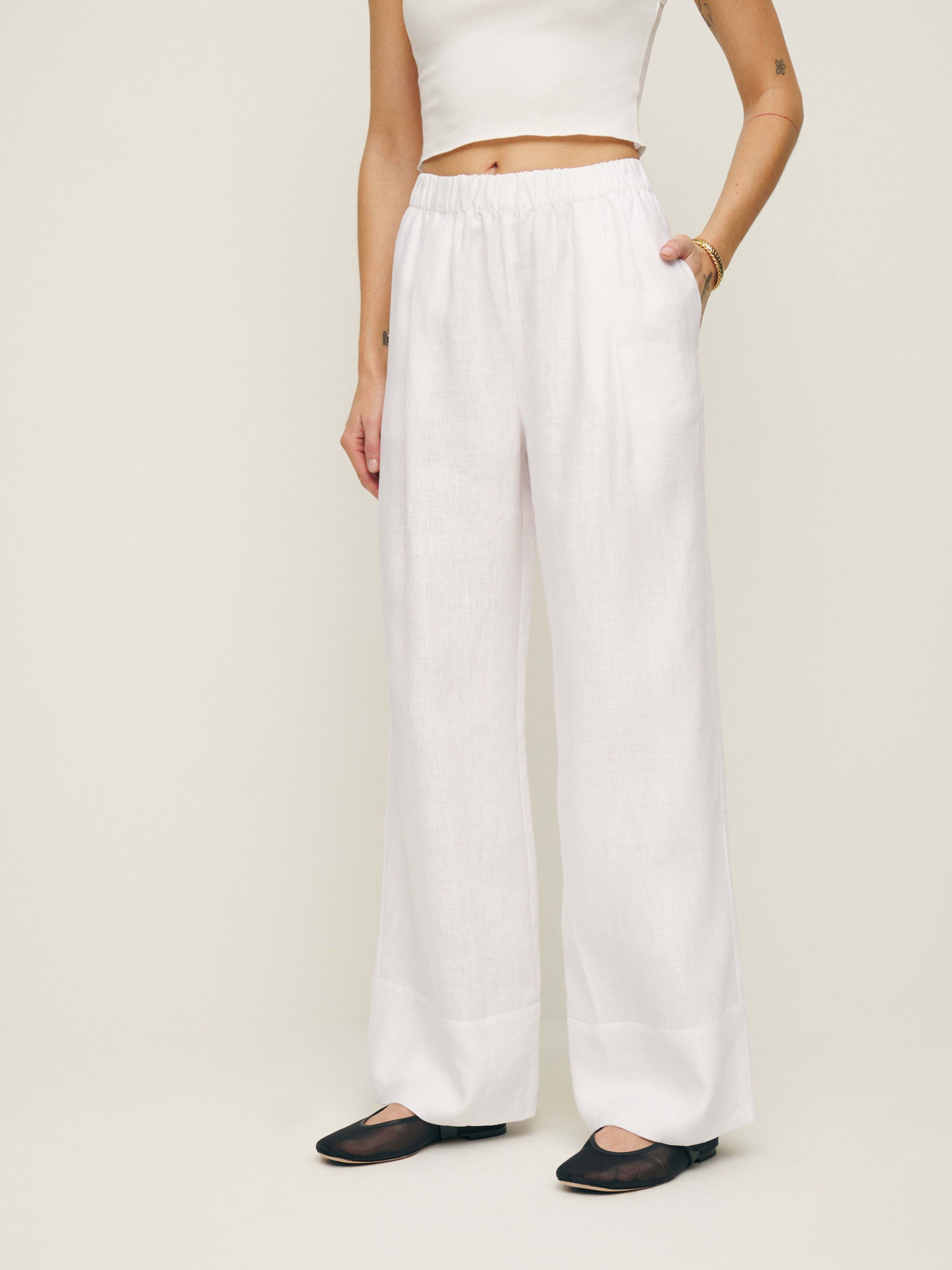 Fernando Wide Leg Linen Pant | Reformation (Global)