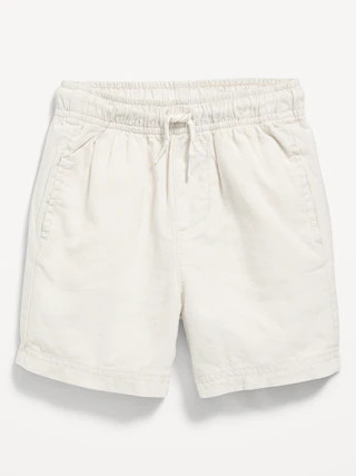 Loose Linen-Blend Dock Shorts for Toddler Boys | Old Navy (US)