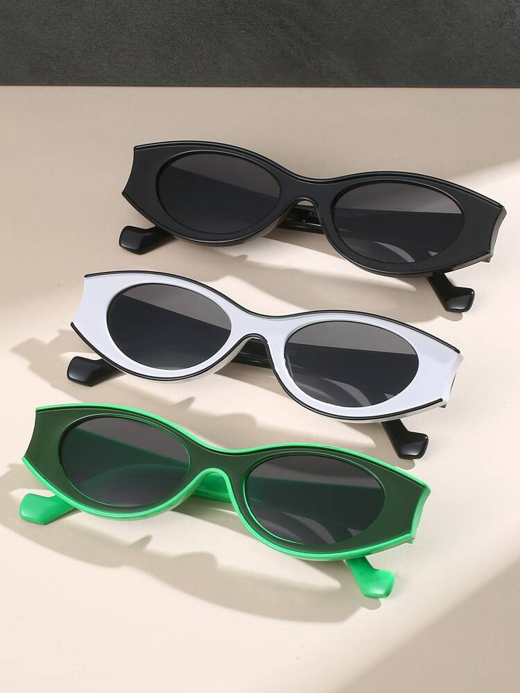 3pairs Women Geometric Frame Fashionable Sunglasses For Summer | SHEIN