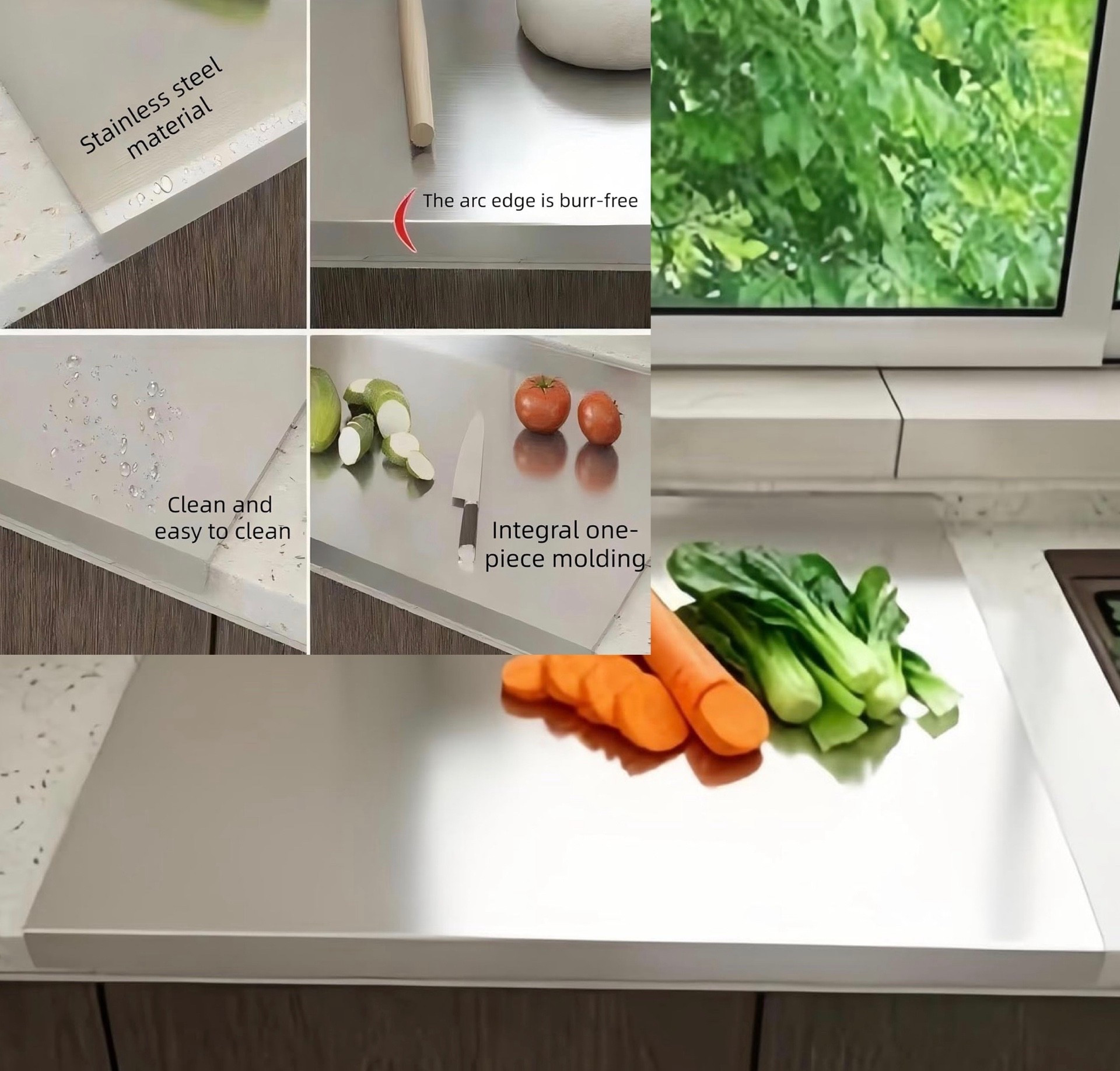 🧑‍🍳✨ Yes chef! This cutting board is THAT girl in the kitchen 🔪🥒🥕
Hugs your countertop so it feels like a real pro prep station 👌🔥
• Dough doesn’t stick when kneading or rolling so baking is smoother and cleaner 🍞🥐
• Non-toxic, non-porous stainless steel means no flavor transfer ever 🧄🍓
• Quick wipe or toss it in the dishwasher and you’re done 🧼✨
Instantly gives luxury professional kitchen energy & once you use it you’ll never go back 🤍

#LTKValentine #LTKSaleAlert #LTKfoodie