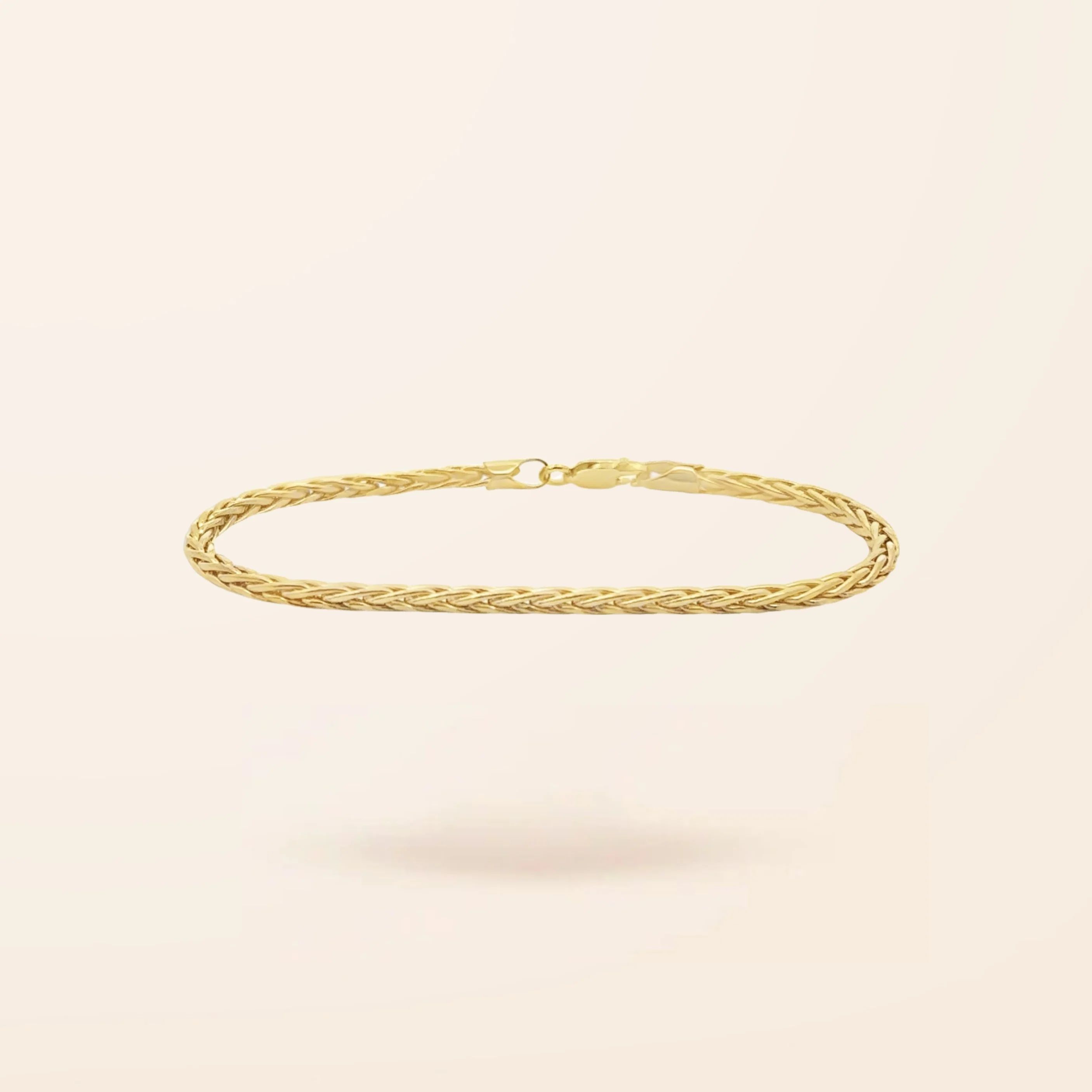 10K Gold Wheat Chain Bracelet | Van Der Hout Jewelry