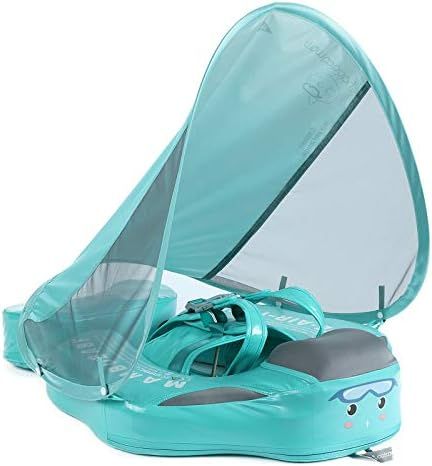 HECCEI Add Tail Newest Mambobaby Baby Swim Float with Canopy, Non-Inflatable Solid Baby Float, Up... | Amazon (US)
