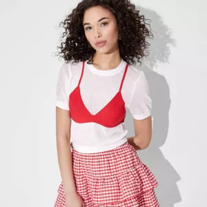 Women's Short Sleeve Crewneck Bikini Pullover Sweater - Wild Fable™ | Target