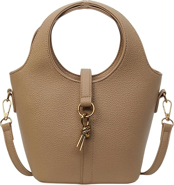 Bucket Storage Tote Bag for Women, Top Handle Handbag, Hobo Shoulder Crossbody Purse | Amazon (US)