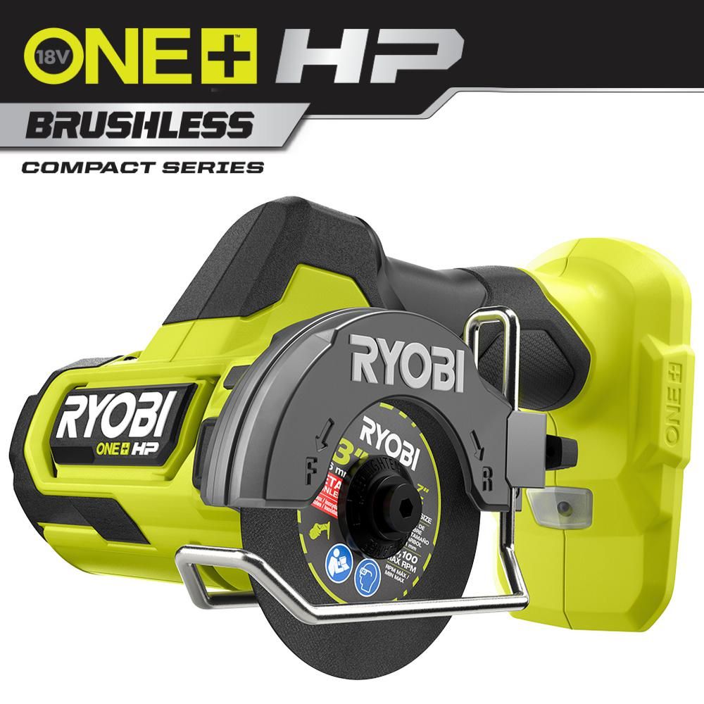 RYOBI ONE+ HP 18V Brushless Cordless Compact Cut-Off Tool (Tool Only)-PSBCS02B - The Home Depot | The Home Depot