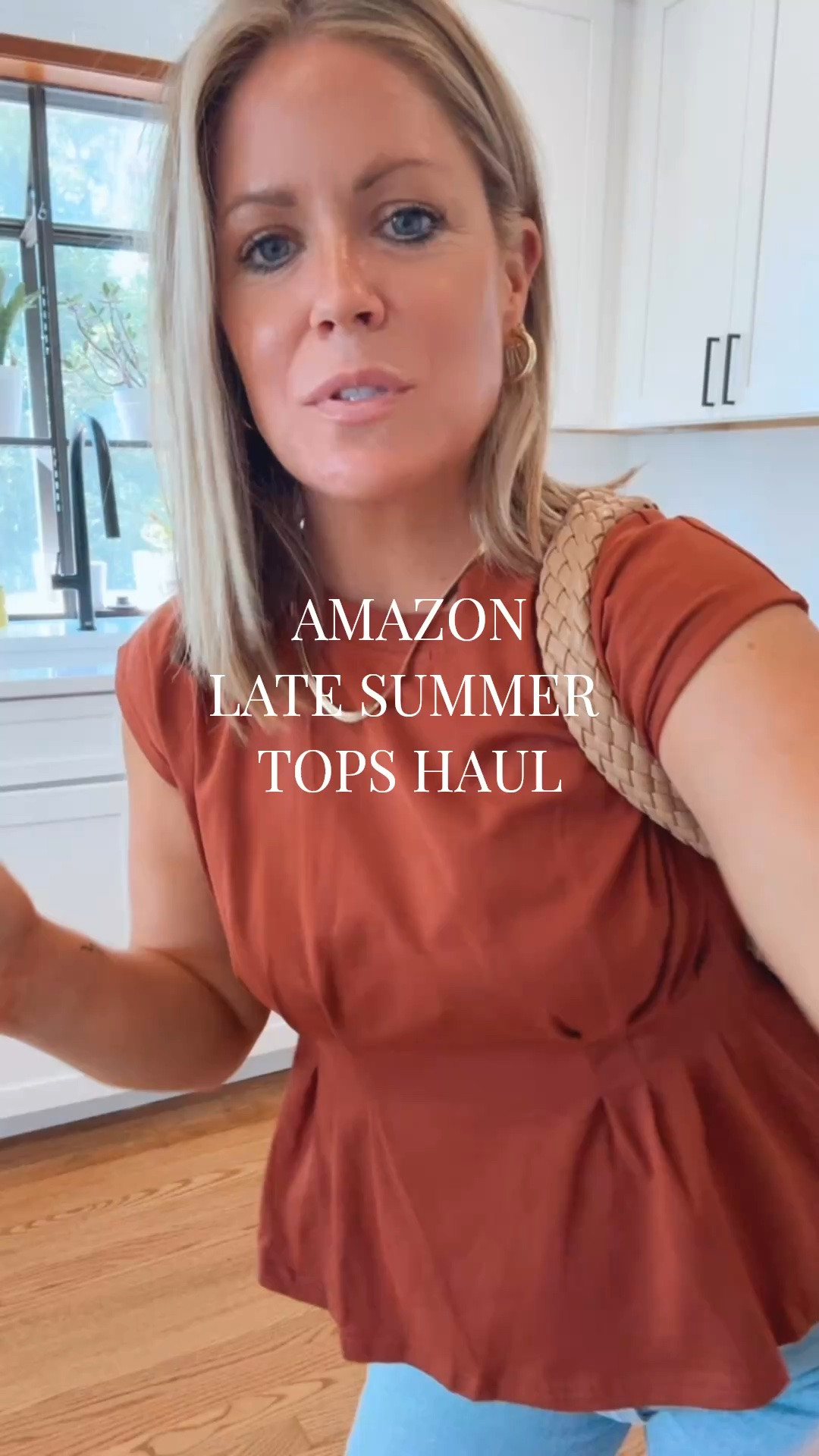 Amazon Late Summer Tops Haul! Wearing a S.

#LTKPetite #LTKootd #LTKSaleAlert