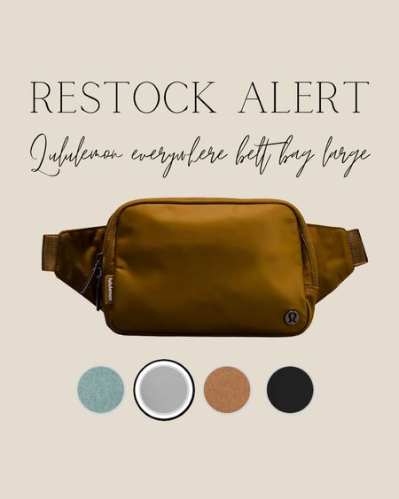 Lululemon Belt Bag Restocked now! #beltbag #fannypack #restockalert 

#LTKtravel