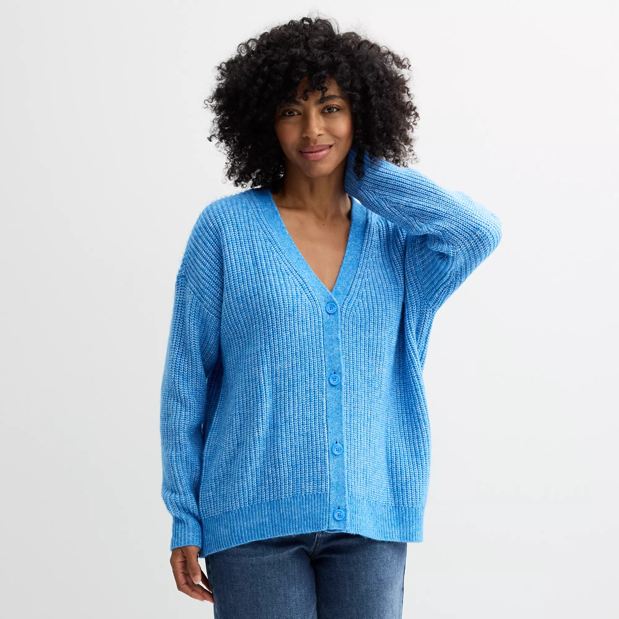 Women's Sonoma Goods For Life® Oversized Boyfriend Cardigan | Kohl's
