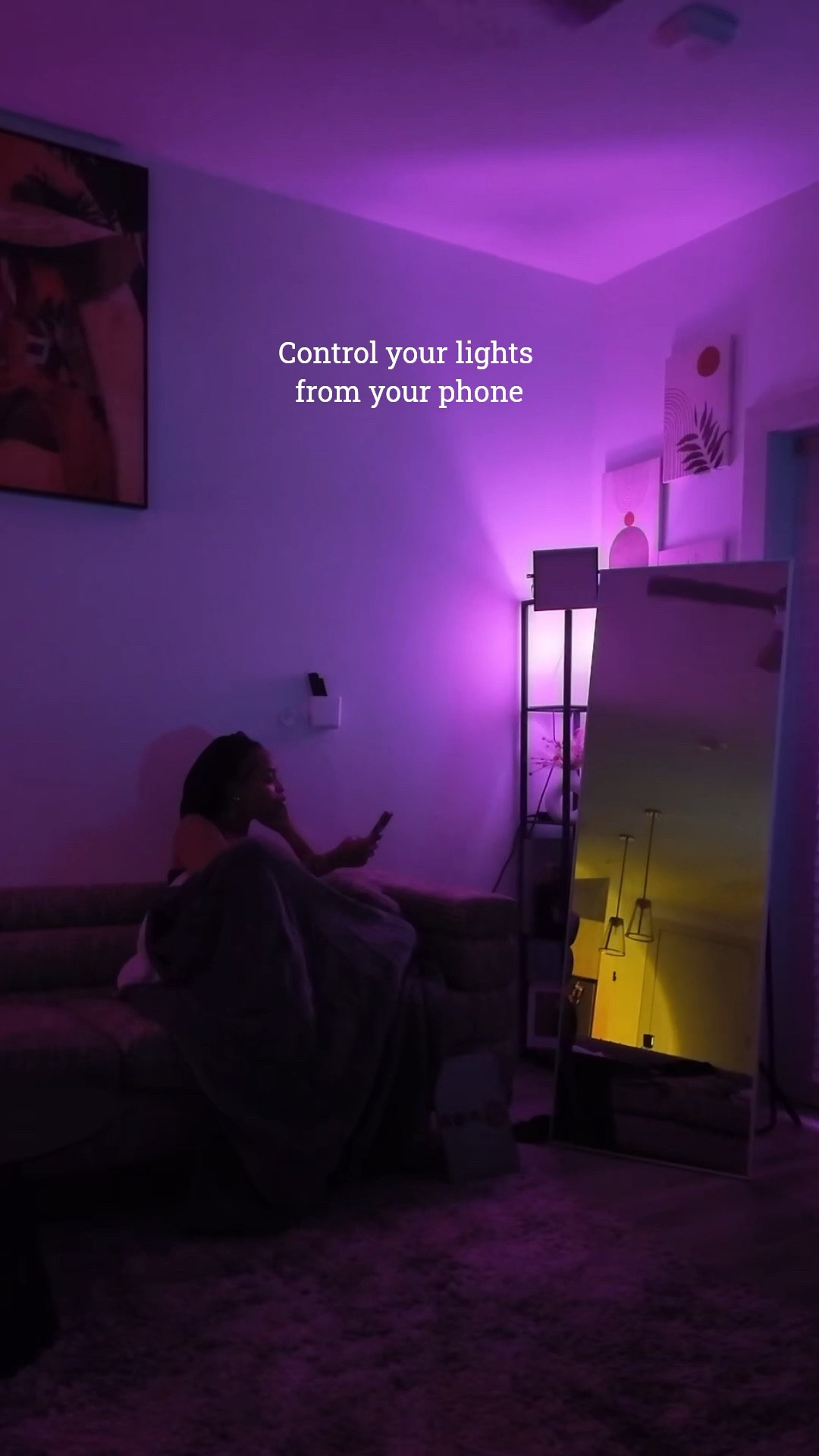 Control your Cync bulb straight from the app 💡

customize the color + brightness to fit your vibe 💜🩷
just add a lamp and you’re set!

#ltkhome #ltkfinds #ltkstyle #homeaesthetic #pinkaesthetic #ambientlighting #cozyvibes #roominspo #apartmentdecor #homeinspo #interiorinspo #decorfinds #cozyhome #vibey #lightingdesign #amazonhome #spaceupgrade

#LTKHome