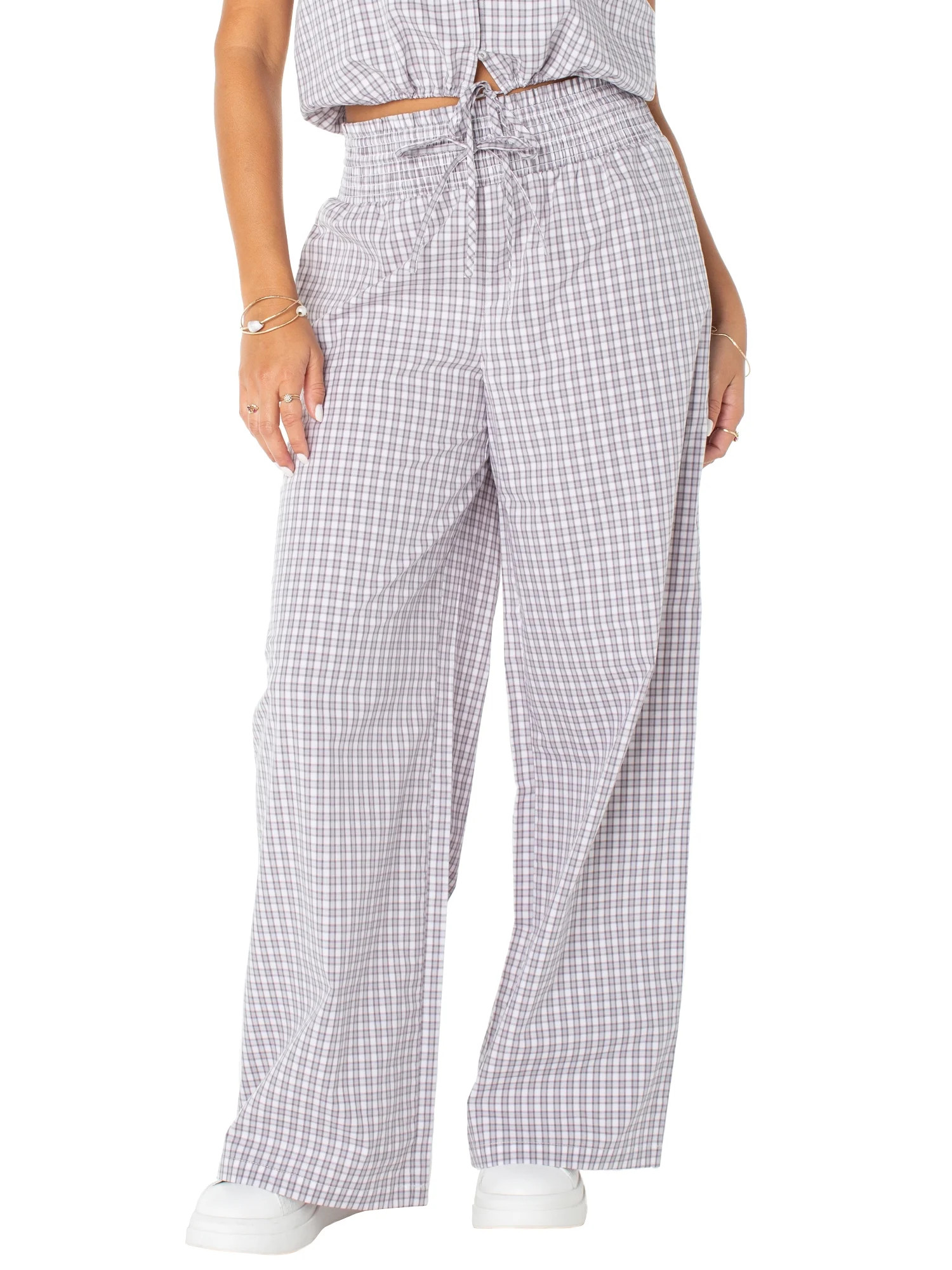 Celebrity Pink Women's and Women's Plus High Rise Pull On Wide Leg Pants, Sizes XS-XXXL | Walmart (US)
