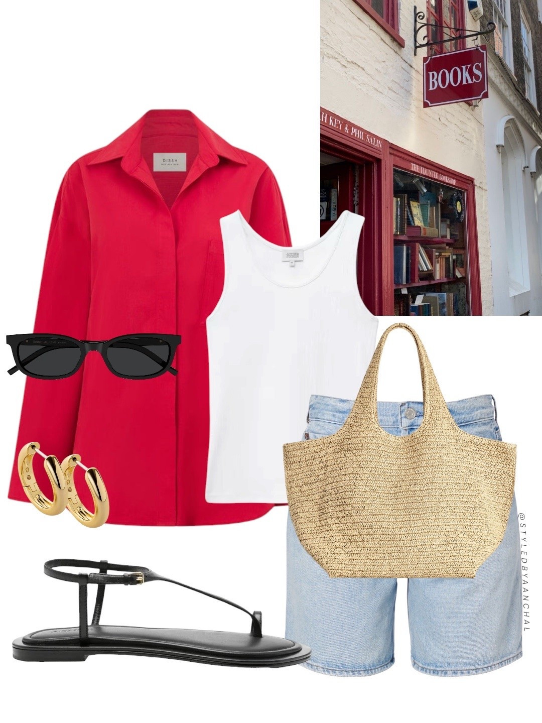 Red shirt outfit



Red shirt
Denim shorts
White tank
Dishh
Black sandals 
Cos
Raffia tote
A emery

#LTKsummer #LTKstyletip #LTKtravel