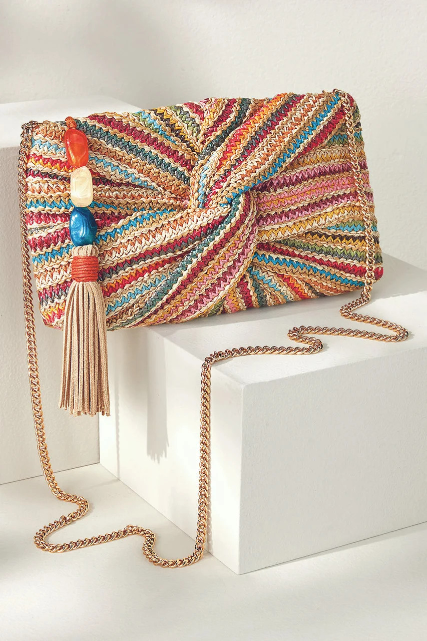 Dolce Vita Elowen Raffia Clutch | Soft Surroundings