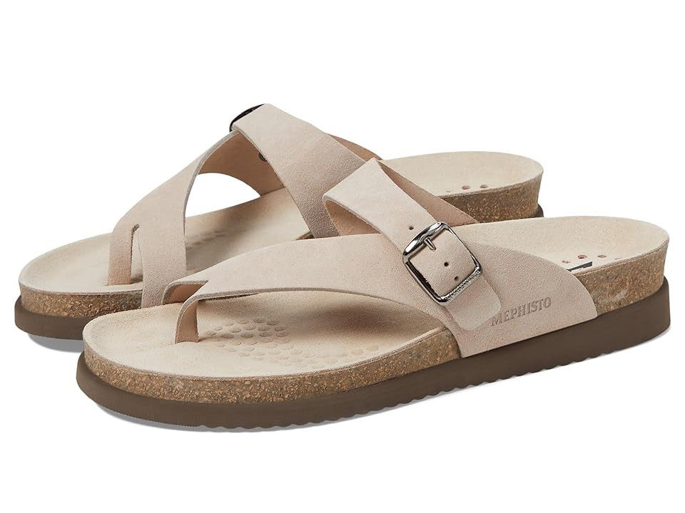 Mephisto Helen Women's Sandals Sand Suede: EU 38 (US Women's 8) B - Medium | Zappos.com