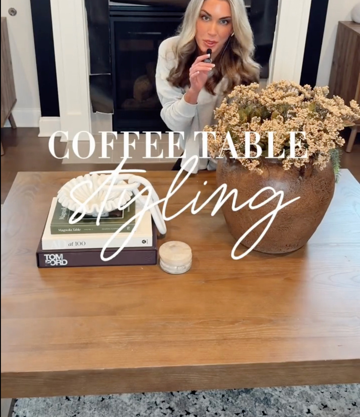 Coffee table styling made actually simple 👏🏻 

 #LTKGiftGuide #LTKHoliday #LTKHome
