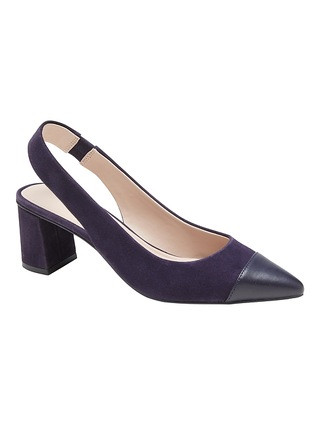 Low Block-Heel Slingback Pump | Banana Republic (US)