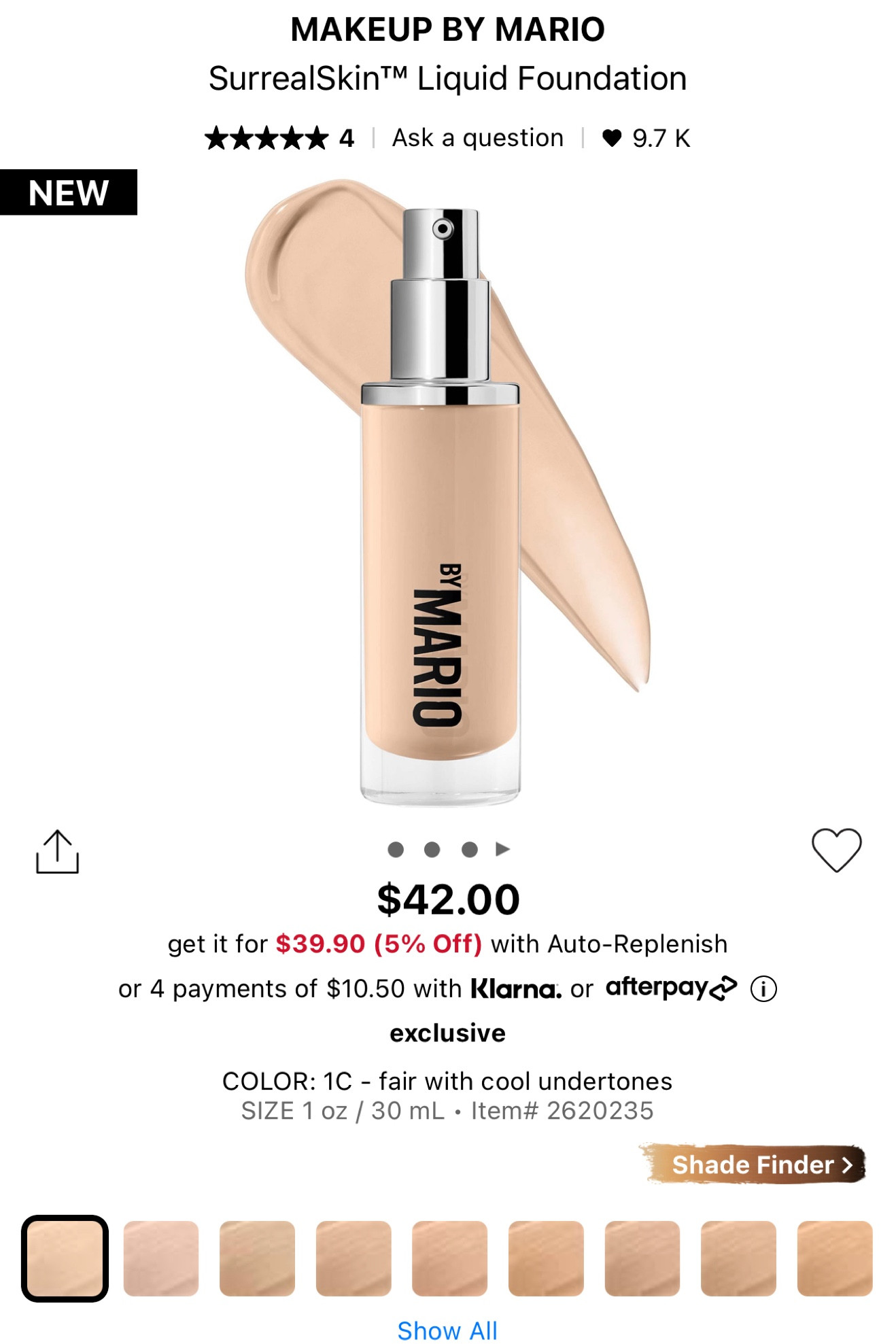 NEW ⭐️ Makeup By Mario SurrealSkin Liquid Foundation - a long wearing, medium coverage foundation, with a natural finish!

#sephorafind #makeupbymario #makeupbymariofoundation #newbeauty #foundation 


#LTKbeauty #LTKunder50 #LTKFind