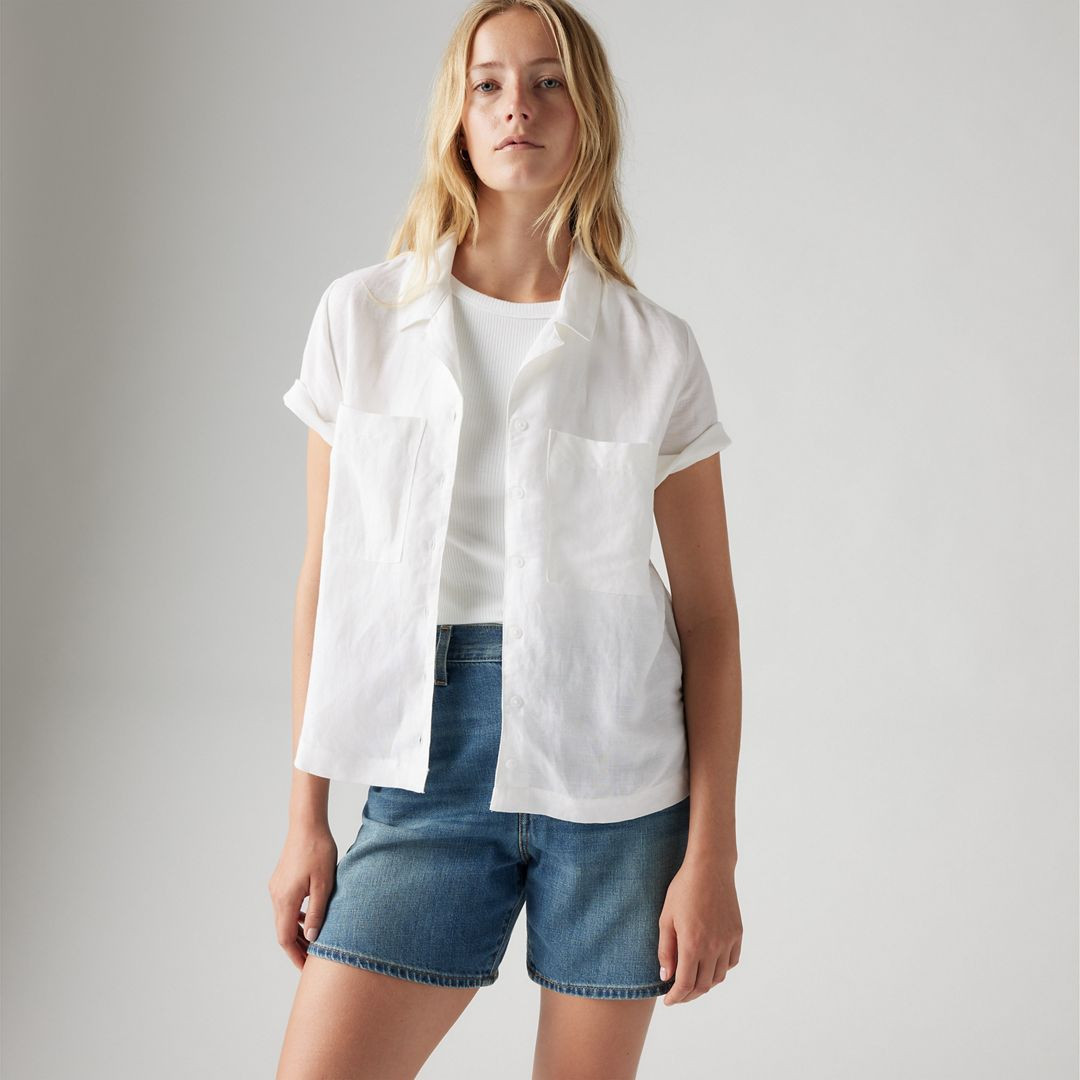 Levi's Sonny Linen Blend Camp Shirt - Women's XL | Levi's US