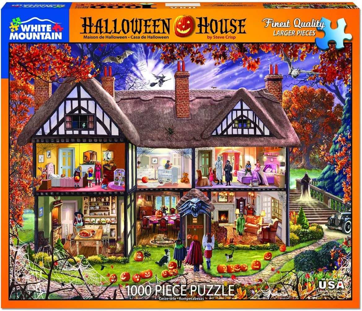 White Mountain Halloween House - 1000 Piece Jigsaw Puzzle | Amazon (US)